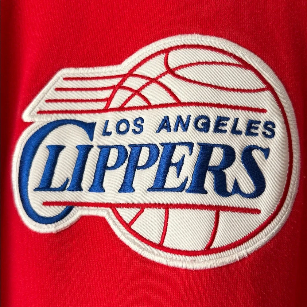 Adidas Red and Blue Clippers Hoodie Medium